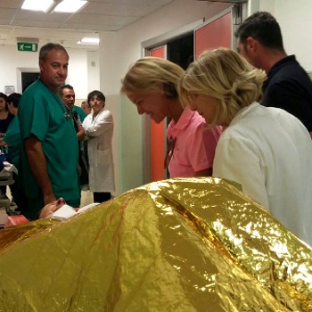 Il Ministro della Salute Beatrice Lorenzin in visita nelle zone colpite dal terremoto